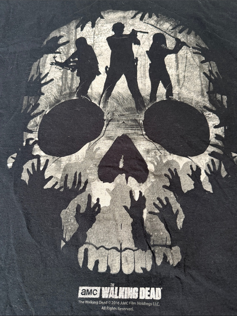 FOUR The Walking Dead t-shirts, Team Negan / various designs, size L NWT EUC GUC - Picture 9 of 13